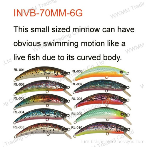 Fishing Lure, Fishing Tackle ,Plastic Lure--Curved Minnow (HRL033)